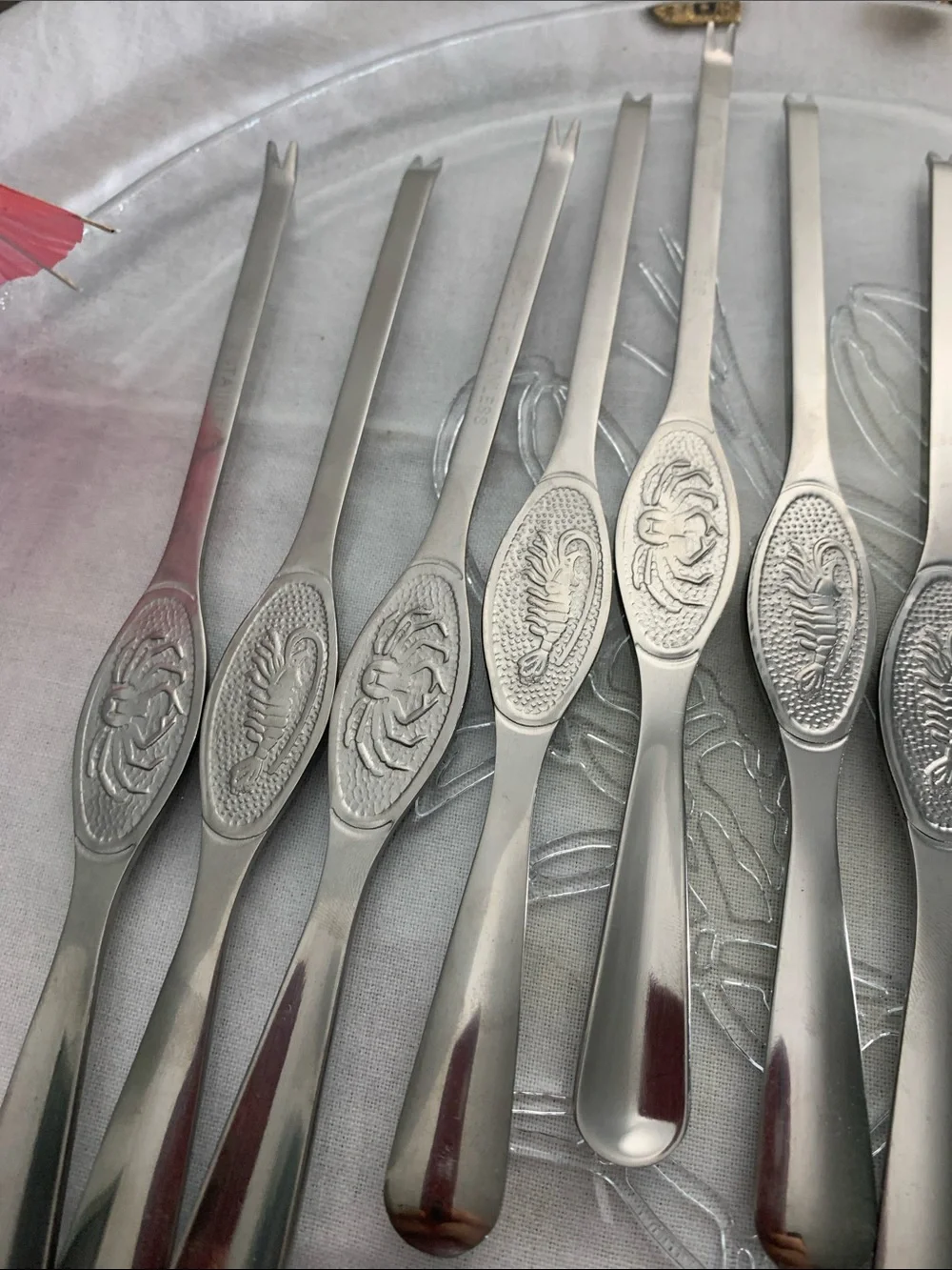 Did someone say LOBSTER & CRAB tonight!! Stainless Pick Set of 12